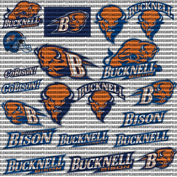 Bison SVG, Football Team SVG, Collage, Game Day, Basketball, Bucknell, Mom, Ready For Cricut, Instant Download.