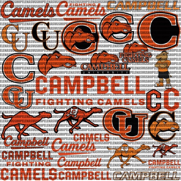 Camels SVG, Football Team SVG, Collage, Game Day, Basketball, Campbell Fighting, Mom, Ready For Cricut, Instant Download.