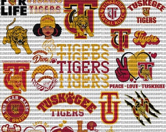 Tuskegee University SVG, Tiger SVG, Football, Mom, College, Basketball Athletics, Game Day, Ready For Cricut, Instant Download.