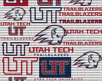 Utah Tech University SVG, Trailblazers SVG, Game Day, Basketball, Mom, College, Football, Instant Download.