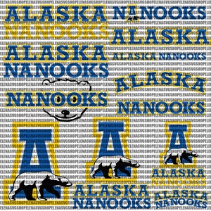 Nanooks SVG, Football Team SVG, Collage, Game Day, Basketball, Alaska, Mom, Ready For Cricut, Instant Download.