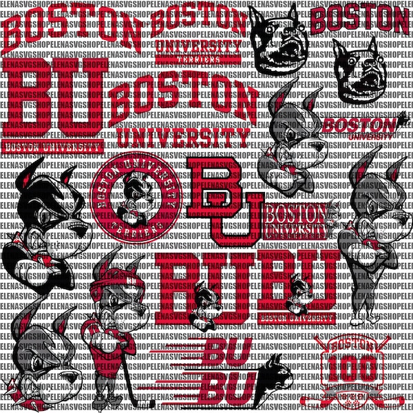 Terriers SVG, Football Team SVG, Collage, Game Day, Basketball, Boston State, Mom, Ready For Cricut, Instant Download.