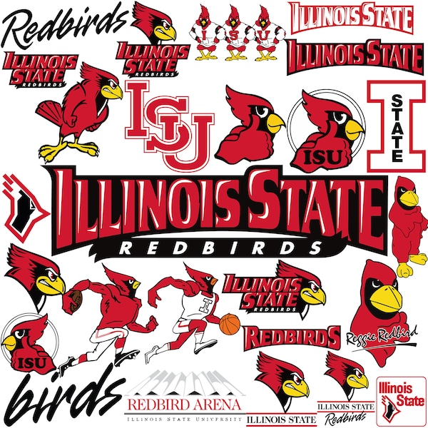 Illinois State SVG, Redbirds SVG, Game Day, College, ISU, University, Athletics, Football, Basketball, Mom, Instant Download.