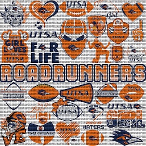 Roadrunners SVG, Football Team SVG, Collage, Game Day, Basketball, UTSA, Mom, Ready For Cricut, Instant Download.