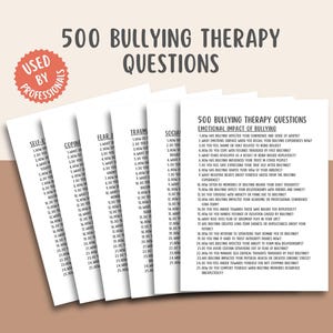 500 Mobbing-Theraphie Fragen, Selbstwertgefühlstagebuch, Arbeitsbuch zur Heilung, Trauma-Wiederherstellung, Anleitung zur emotionalen Unterstützung, Arbeit mit dem inneren Kind