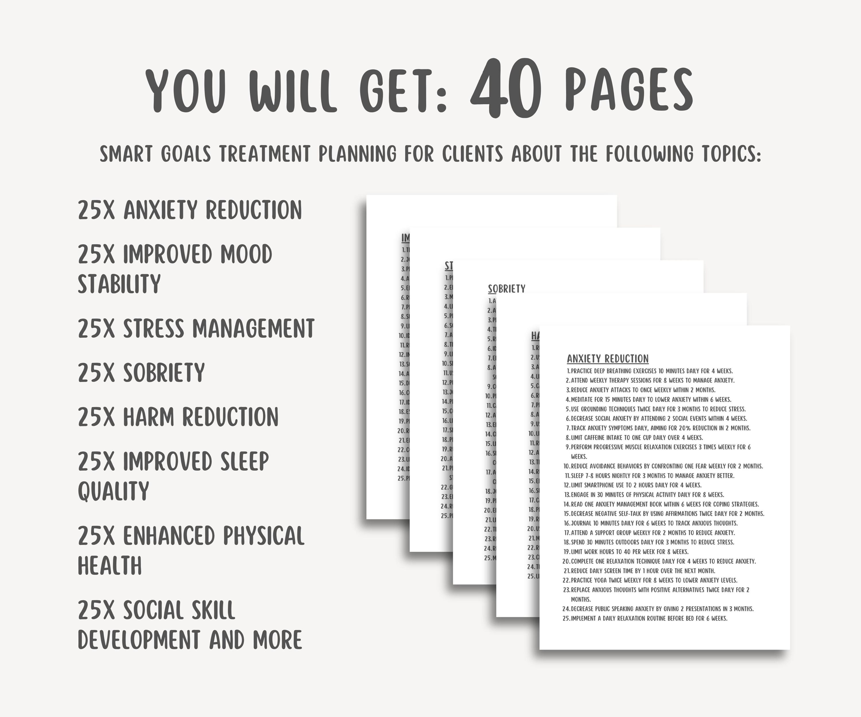 Smart Therapy Script 1000 Smart Goals Therapy Treatment Planning Guide, Therapy Intervention ...