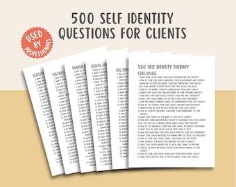Frågor om självidentitet, självupptäcktsdagbok, arbetsbok för personlig utveckling, skuggarbete, helande guide, arbete med det inre barnet, mindfulnessverktyg