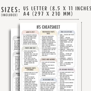 CPT Cheat Sheet, Trauma Therapy Tool, PTSD Worksheet, Mental Health Guide, Therapist Aid, Healing Workbook, Coping Skills, CBT Tools