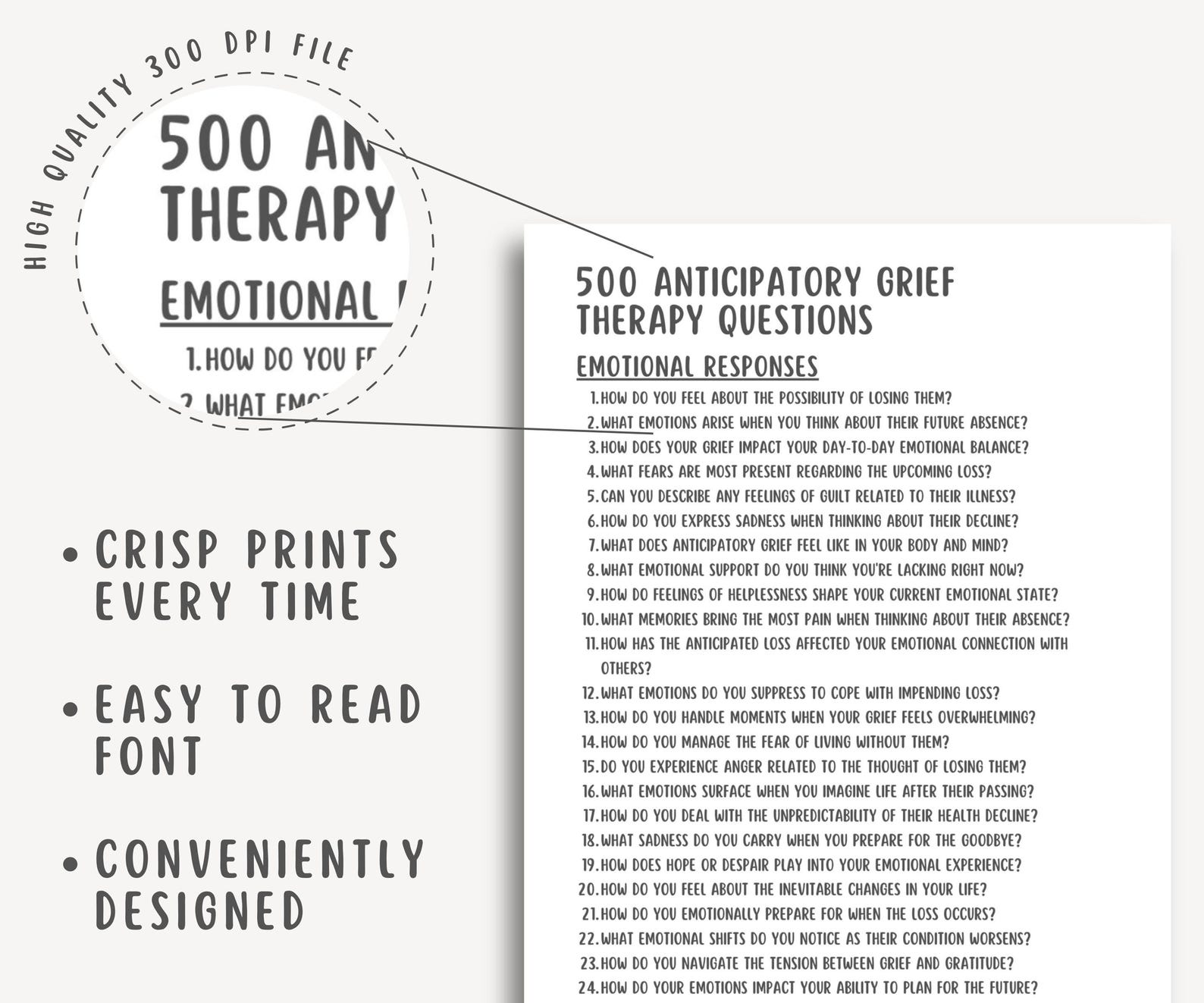 500 Anticipatory Grief Therapy Questions, Grief and Loss Interventions ...