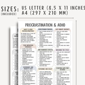 Procrastination Tips For ADHD, ADHD Focus Strategies, ADHD Time Management, Adhd Productivity Hacks, Attention Deficit Task Planning Guide