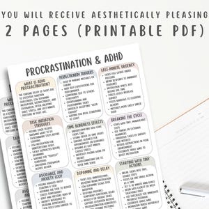 Procrastination Tips For ADHD, ADHD Focus Strategies, ADHD Time Management, Adhd Productivity Hacks, Attention Deficit Task Planning Guide