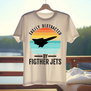 Easily Distracted By Figther Jets Shirt, Jets Pilot T Shirt, Gift for Airplane Lover, Jet Plane Tee, Air Force, Plane Tee, Aviation Gifts