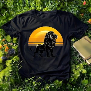 Majestic Lion Shirt, Animal Kingdom Shirt, Graphic T-shirt, Fierce Lion, Vintage Lion Tshirt, Lion Nature Lovers, Leo Shirt, Zoo shirt, Gift