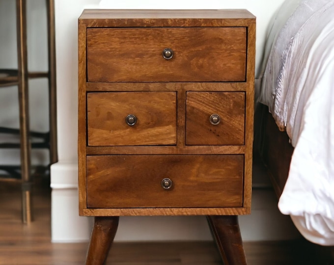 Featured listing image: 4 Drawer Chestnut Nightstand