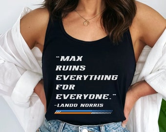 Max Ruins Alles F1 Shirt Vintage Formel 1 Tank Racing inspirierte Kleidung Sonntage sind für F1 Shirt Grandprix Racing Tank Lando Norris