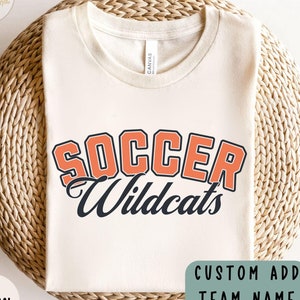 Custom Soccer Team Shirt School Soccer Gift Soccer Mom Shirt For Coach Soccer Player Custom Soccer Jersey Teacher Sports School Spirit Shirt