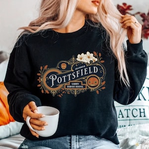 Vintage Pottsfield Harvest Festival Sweater Halloween Gift Sweatshirt Over The Garden Pottsfield Pumpkin Patch Garden Gothic Inspired Shirt