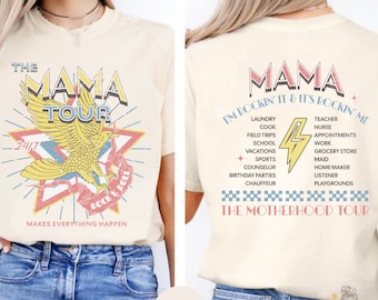 Vintage Mama Shirt Geschenk für Mama Tour Grafik-T-Shirts für Mama Shirt Mutterschaft Tour Mama Geburtstagsgeschenk für Muttertag Trendiges Mama Rock Shirt