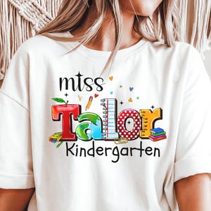 Custom Teacher Shirt Teacher Name Shirt New Teacher Gift Personalized Teacher Appreciation Gifts Back to School Shirt Custom Teacher Gift