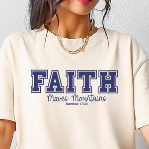 Bible Verse Shirt Faith Over Fear Comfort Colors Shirt Inspirational Shirt Faith Based TShirt Christian Gift Shirt Gift For Christians Jesus