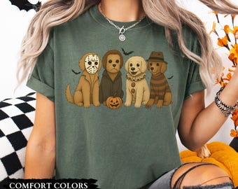 Goldendoodles Shirt Halloween Slasher Shirt Goldendoodle Mom Shirt Doodle Mama Goldendoodle Gifts Comfort Colors Tee Goldendoodle Dog Shirt