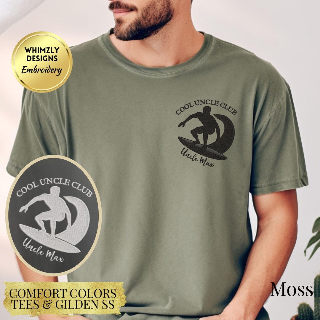 Embroidered Comfort Colors Uncle Shirts Embroidered Cool Uncles Club ...