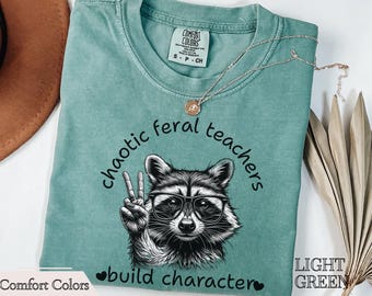 Raccoon Shirt Funny Teacher Shirt Back to School Shirt Teacher Shirt New Teacher Gift Teacher Gift Ideas Back to School Shirt Teacher Tshirt