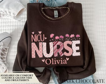 NICU Nurse Shirt NICU Valentines Comfort Colors Tee New Nurse Gift Neonatal Intensive Care Unit Shirt Nicu Nurse Sweatshirt NICU Nurse Gifts