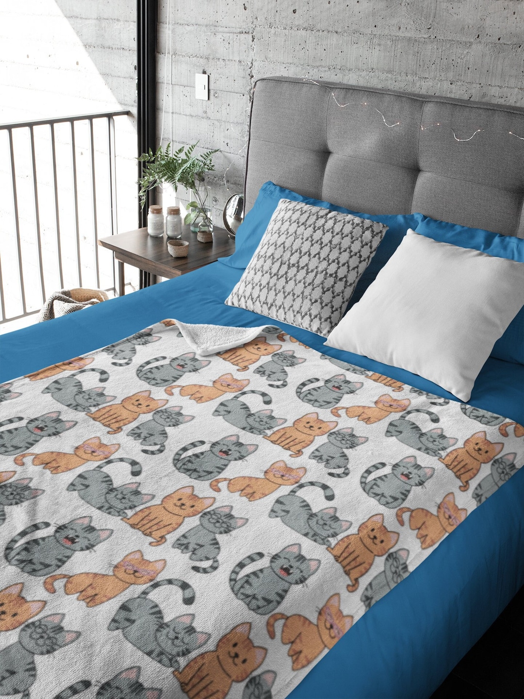 Cat Blanket, Cat Lover Gift, Cat Mom Dad, Cat Bed, Blanket With Cats