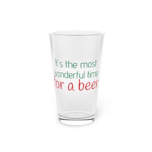 Christmas Pint Glass, 16oz