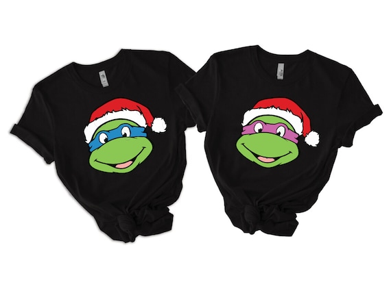 Custom Ninja Turtles Christmas Shirt, Personalized Ninja Turtle Christmas Sweatshirt, Ninja Turtles Christmas Hoodies, Christmas Group Tee