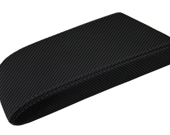 Custom Console Lid Armrest Upholstery Trim - Carbon Fiber Look - Handcrafted Vinyl Cloth Upgrade for 2004-2009 Cadillac SRX