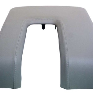 For 2014-2021 Toyota Tundra / Premium PVC Leather Center Console Lid Armrest Upholstery Trim Material Gray