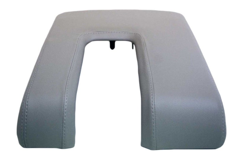 For 2014-2021 Toyota Tundra / Premium PVC Leather Center Console Lid Armrest Upholstery Trim Material Gray