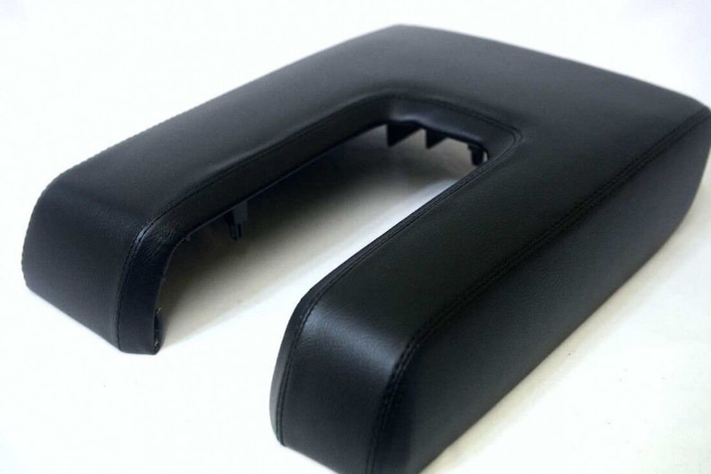 For 2014-2021 Toyota Tundra / Premium PVC Leather Center Console Lid Armrest Upholstery Trim Material Black