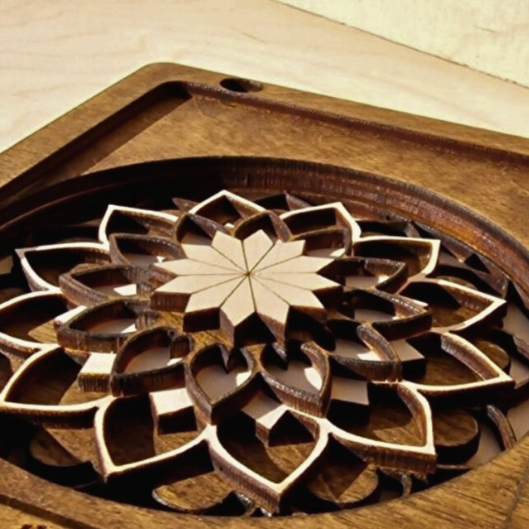 Multilayered Mandala Key Holder With Three Hooks Digital Etsy