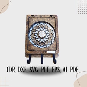 Keyholder laser file, Interchangeable Keyholder glowforge svg key holder dxf laser cut svg cut file for laser machine , cnc