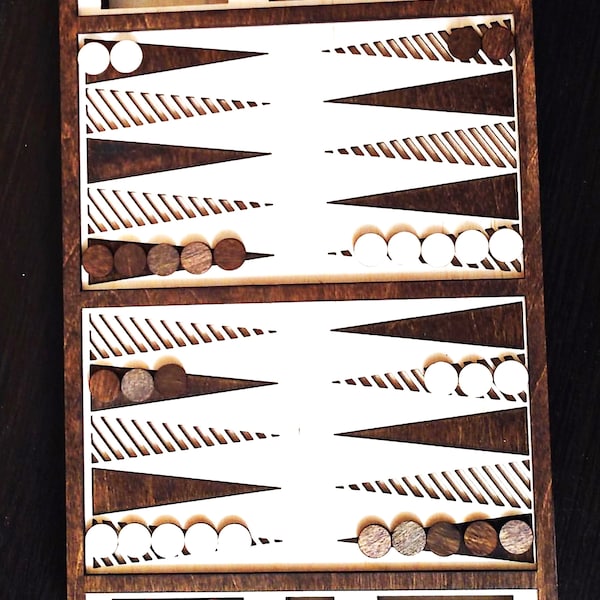 Backgammon I Wooden board game I Backgammon Game I Wood toy I Handmade board game I DXF, AI, EPS vector file