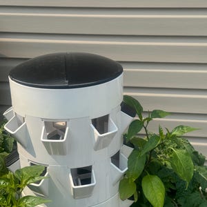 Arched Draining Shower Cap - 2 Part - Juice Plus Tower Garden Improved Lid