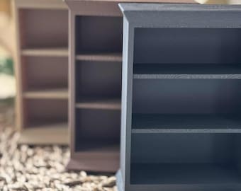 Mini estantería / Impresa en 3D / Ideal para minilibros y decoración literaria