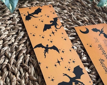 Bookish Fantasy Bookmark - Fourth Wing Inspired, Dragon Design, Fantasy Bookmark, Aesthetic Reading Accessory, Perfect Gift for Book Lovers
