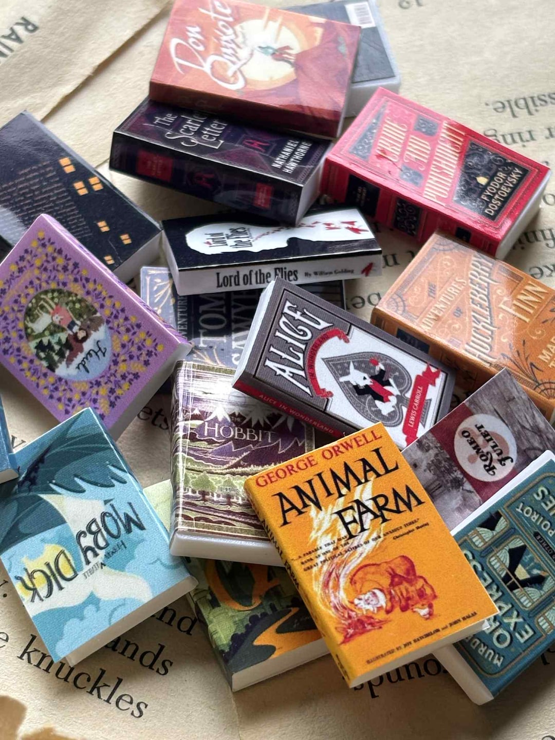 Mini Books – Classics Book Bundle | 3D Printed | Book Decor | Book ...
