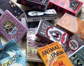 Mini Books – Classics Book Bundle | 3D Printed | Book Decor | Book Lover Gift