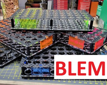 BLEM Reloading Block Tray 50rd (.564inch/14.35mm Hole Diameter, Magnum Large Rifle Family) Bullet | Ammo | Rifle | Gift | Hunting