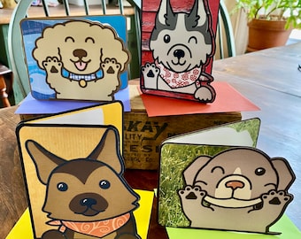 Dog notecards- husky, German shepherd, doodle or golden, pit bull