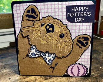 Sea Otter Father’s Day card- handmade
