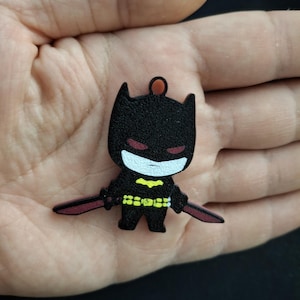 Batman inspiriert Light Yagami Keychain 3D druckbare STL-Datei - Custom Design für Death Note und DC Fans