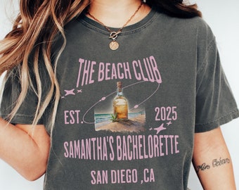 Custom Bachelorette Party Shirt: The Bach Club Comfort Colors Tee
