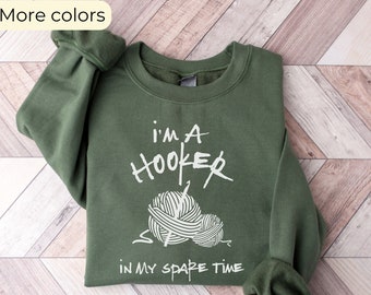 Funny Crochet Shirt: Knitting Gift for Mom Grandma