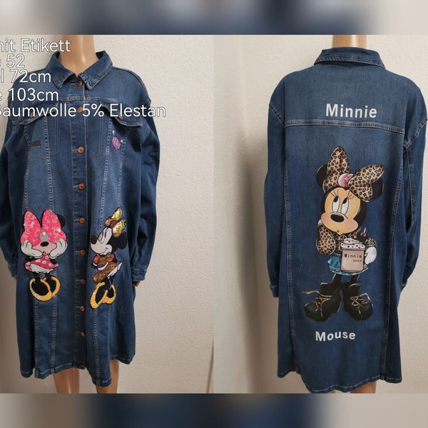 Minnie Mouse Denim Jeansjacke Größe 52